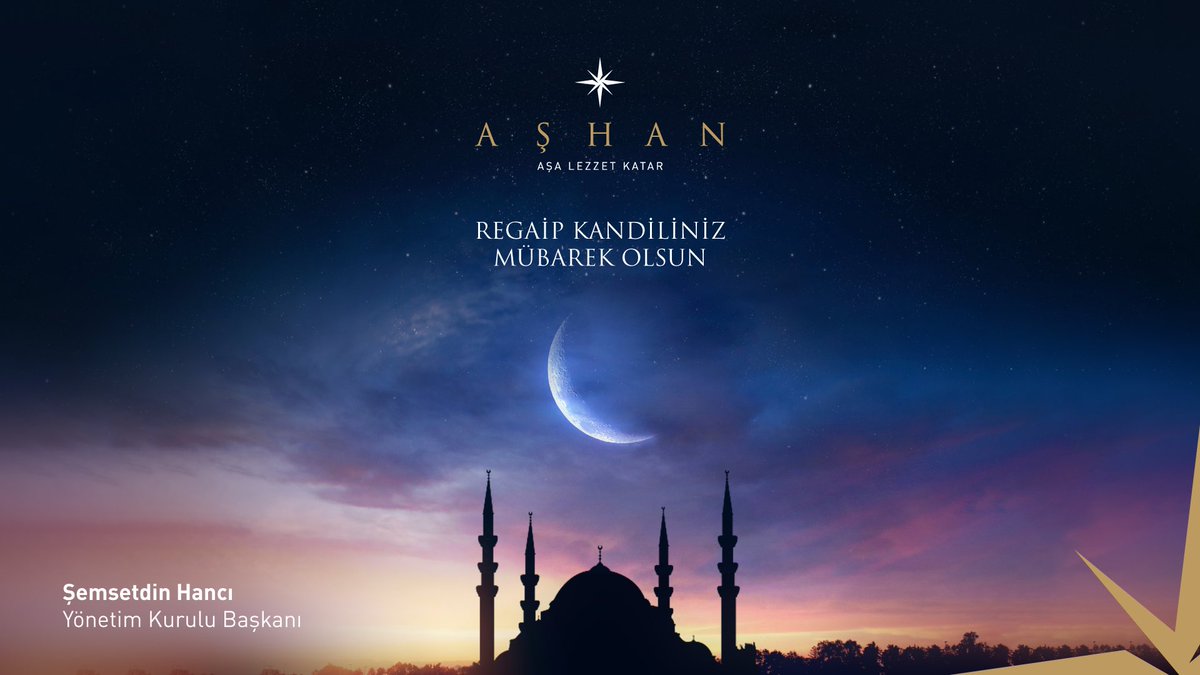 Üç ayların ve #RegaipKandili’nin, tüm İslam alemine ve milletimize hayırlı olmasını diliyorum.
Kandiliniz mübarek olsun.