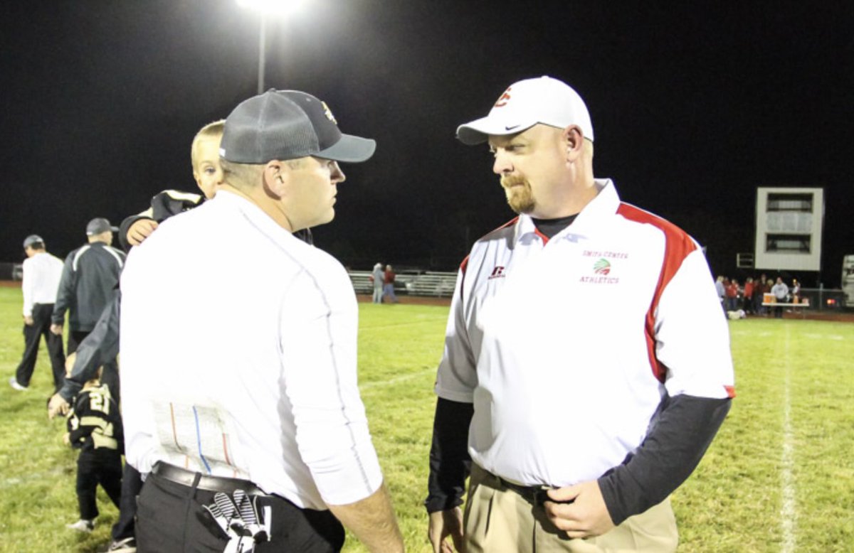 BREAKING: <a href="/redmenathletics/">Smith Center</a> FB coach Darren Sasse to step down to spend time with family. Sasse took over for Hall of Fame coach Roger Barta in 2013. More soon. <a href="/KeeganM_KPG/">Keegan McCullick</a> <a href="/cnichollHays/">Conor Nicholl</a> <a href="/KSportsImages/">Everett Royer</a> <a href="/sportsinkansas/">Sports in Kansas</a> <a href="/bjbowman13/">Bethany J. Bowman</a> <a href="/jesse_rhea/">Jesse Rhea</a> <a href="/dusty40/">𝐷𝑢𝑠𝑡𝑦 𝐷𝑒𝑖𝑛𝑒𝑠 🎙</a> <a href="/Armbruster_D/">Dustin Armbruster</a>📸@JoeyBahr