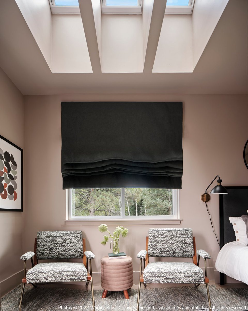After hitting the slopes, reading below #skylights with shades sounds like a nice #apresski activity.  The #HGTVDreamHome 2023 has the the perfect amount of natural light. Enter for a chance to win this mountain modern home: bit.ly/3iszbqE #HGTV #sponsored <a href="/hgtv/">HGTV</a>