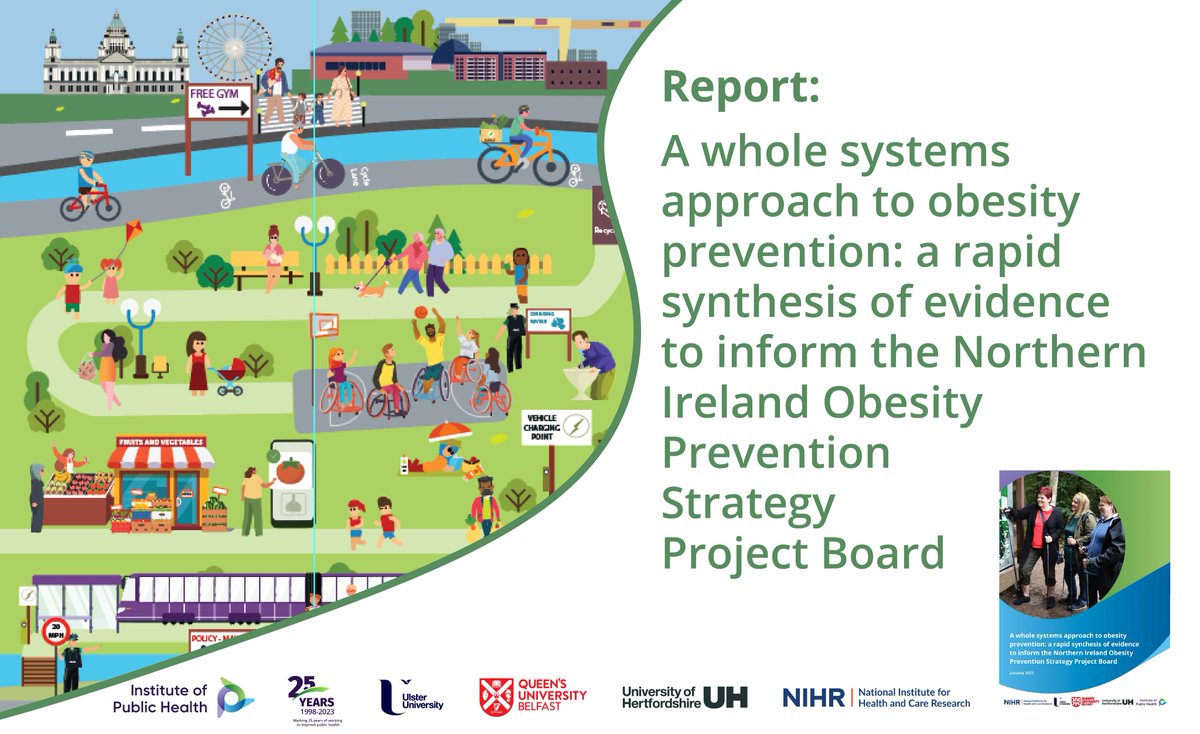 #JustLaunched 

A new report - by @publichealthie <a href="/UlsterUni/">Ulster University</a> <a href="/QUBelfast/">Queen's University Belfast 🎓</a> and <a href="/UniofHerts/">University of Hertfordshire</a>  - has examined how a ‘whole systems approach’ might be used to prevent and reduce obesity levels in Northern Ireland 

Find out more and access the report ⬇️
publichealth.ie/report-evidenc…