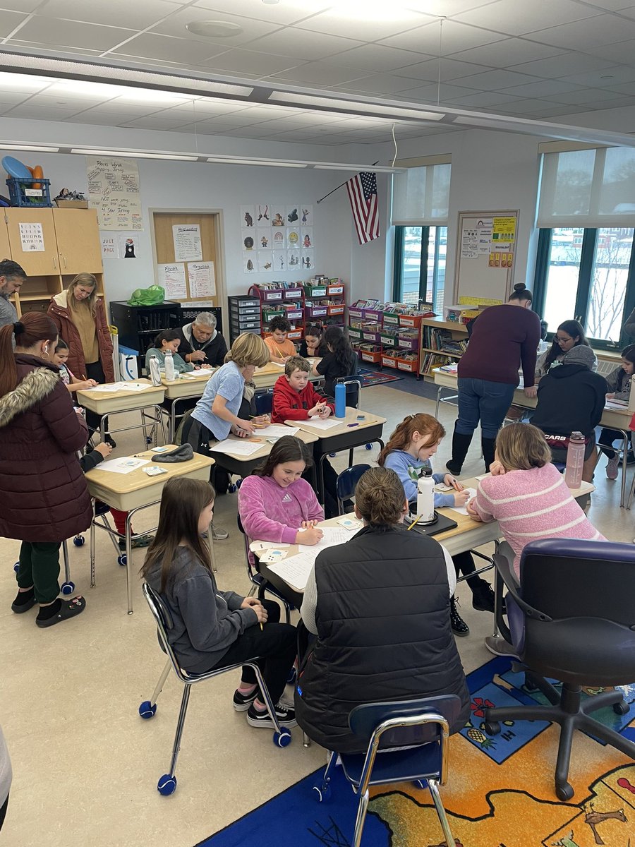 So great seeing so many families back in the school seeing our students at work!!

Multiplication Wrestling is no joke!!

Great job, Grade 4!!!!

<a href="/DedhamSchools/">Dedham Public Schools</a>