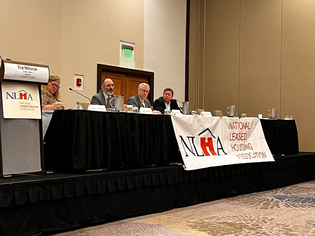 Great panel w ⁦Deborah VanAmerongen &amp; Steve Wallace of ⁦<a href="/NixonPeabodyLLP/">Nixon Peabody LLP</a>⁩ &amp; ⁦<a href="/HUDgov/">Department of Housing and Urban Development</a>⁩ Dep.Asst Secretary Ethan Handelman &amp; Recap Dir. Tom Davis on M2M &amp; more. ⁦<a href="/leasedhousing/">NLHA</a>⁩ ⁦<a href="/mghstrategies/">MG Housing Strategies</a>⁩ ⁦<a href="/HousingAdvGroup/">Housing Advisory Group</a>⁩ #affordablehousing