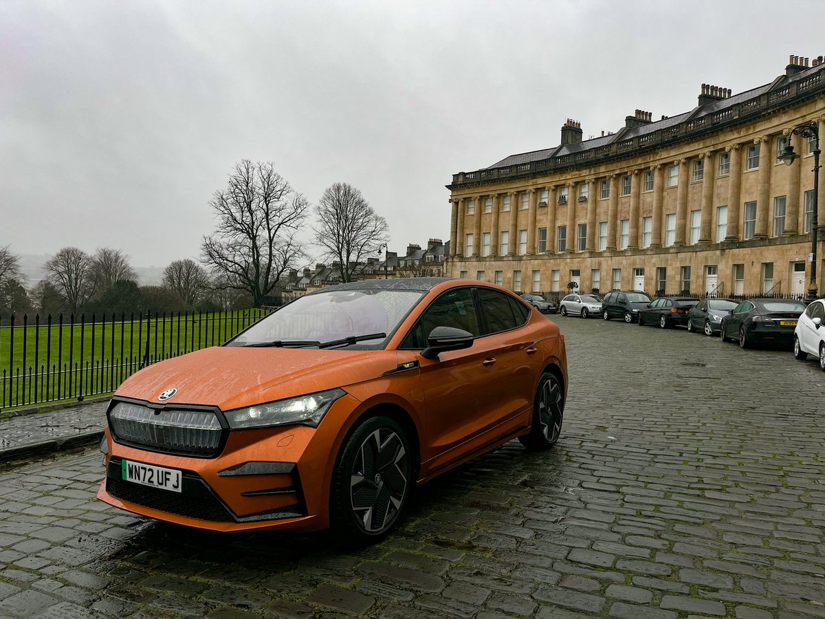 Day 4 of our #ShareMySkoda Enyaq Coupe iV 7 days, 7 locations tour. Today we’re at another famous location; Royal Crescent in Bath. Only a short distance from our Bath dealership! @weareteamitg #teamitg