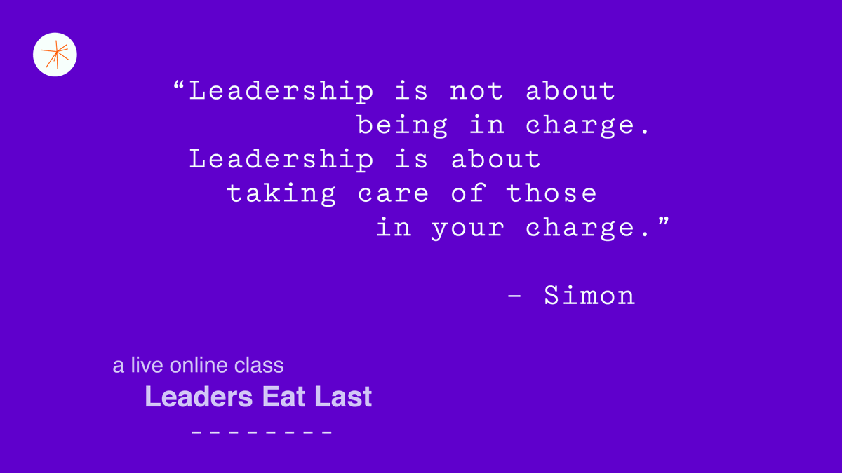 simonsinek's tweet photo. Do you want to be the leader you wish you had?

Join my Master Trainers to break down key practices from my book, so you can take care of those in your charge: https://t.co/KJzHWhpuPJ https://t.co/LClV6mgcoo