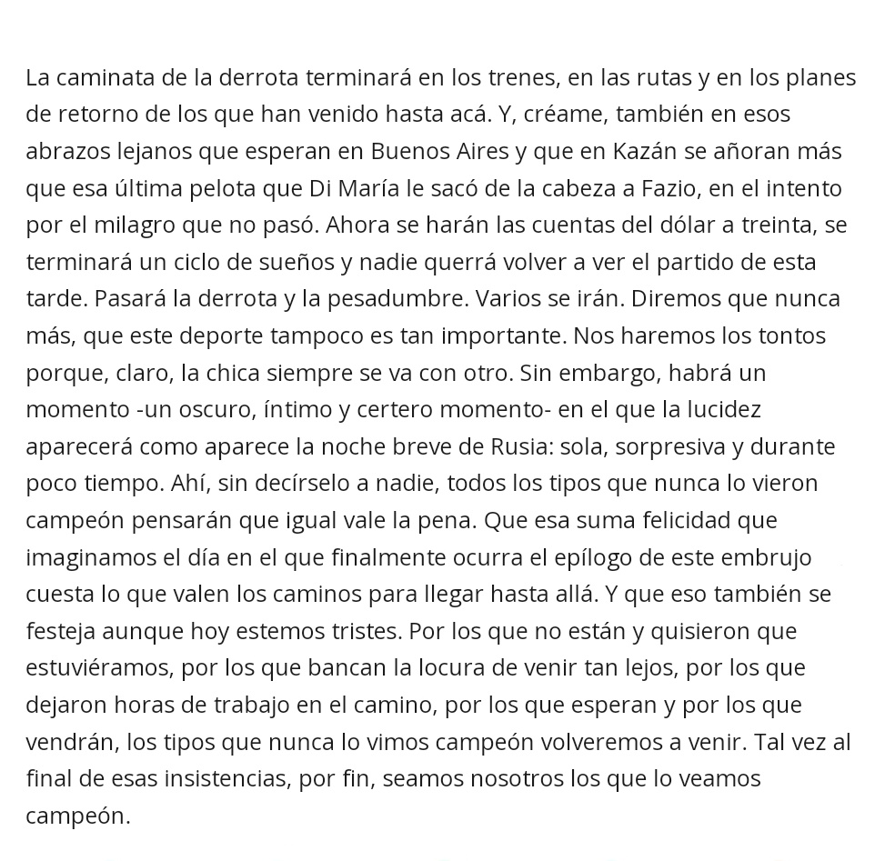 sebavdr's tweet photo. Escrito el 30 de junio del 2018, a minutos de la victoria de Francia ante Argentina por 4 a 3. Es hermoso leerlo hoy día, pues dejamos de ser la generación de los que nunca lo vieron campeón. Salud. https://t.co/yY7bWtnhPu