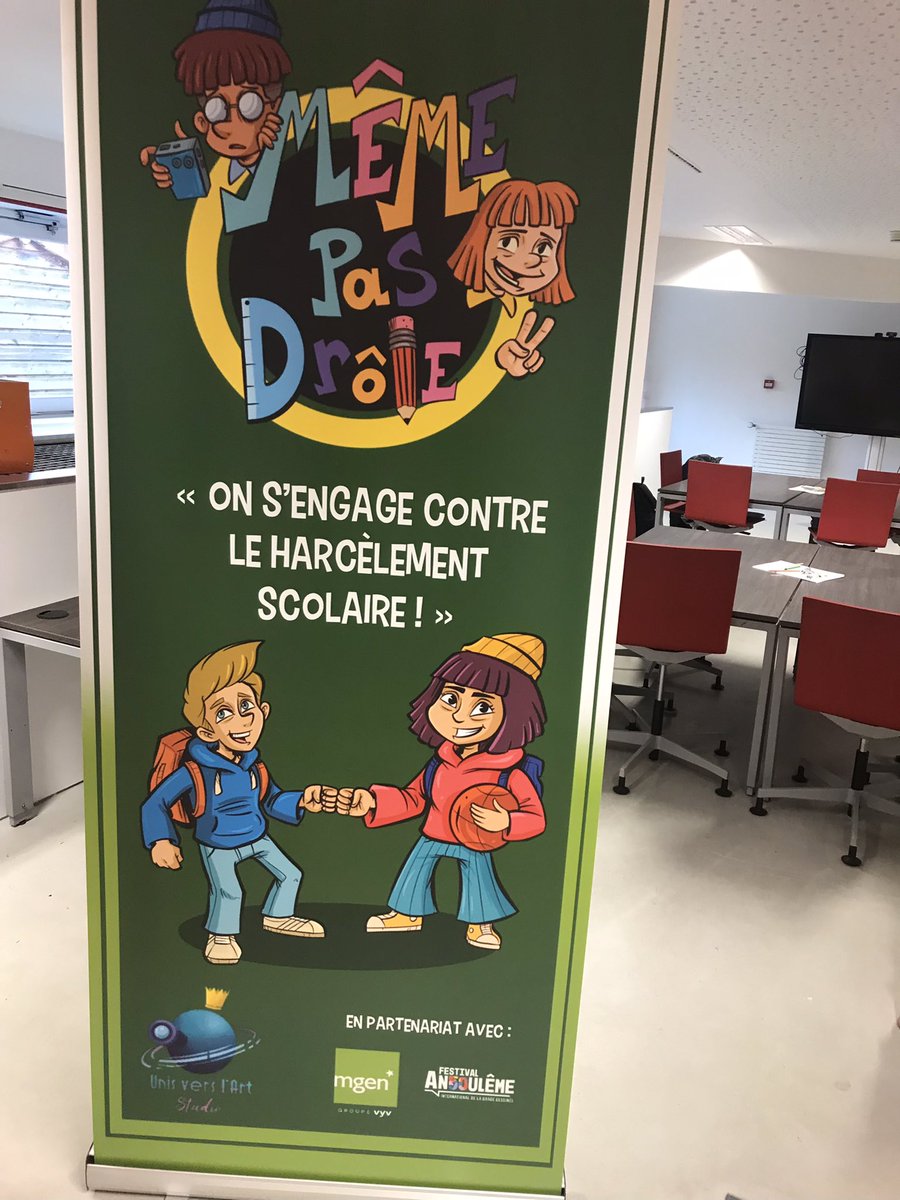 RobRaynd's tweet image. La Mgen en partenariat avec #FIBD2023 #Angouleme venez découvrir les 2 ateliers « on s’engage contre le harcèlement scolaire »@groupe_mgen @Groupe_VYV #harcelement @universartsstudio