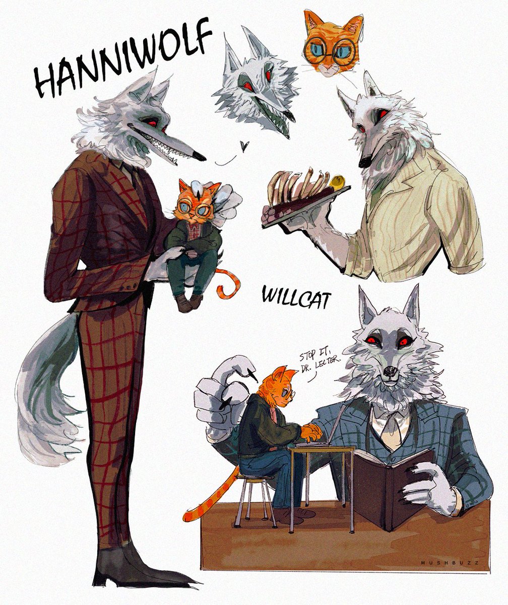 mushbuzz_art's tweet photo. #Hannibal 🐺🐈 https://t.co/B83Z1lm2NR