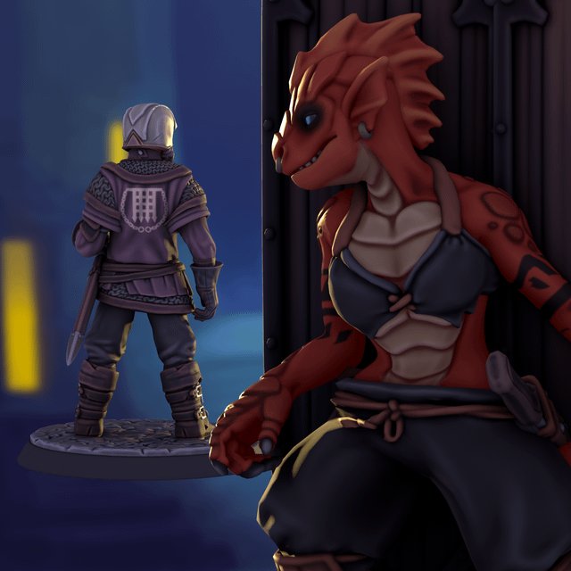 DungeonNoir's tweet photo. Kira the Thief is Back by SlimShazbot #HeroForgeMiniatures https://t.co/18Kdr1nYSW