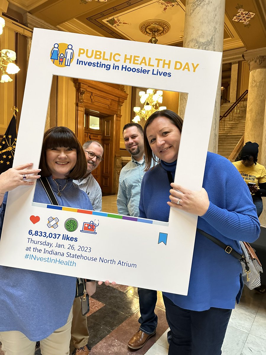 We’re at the statehouse today for #PublicHealthDay; showing our support for public health in Indiana.