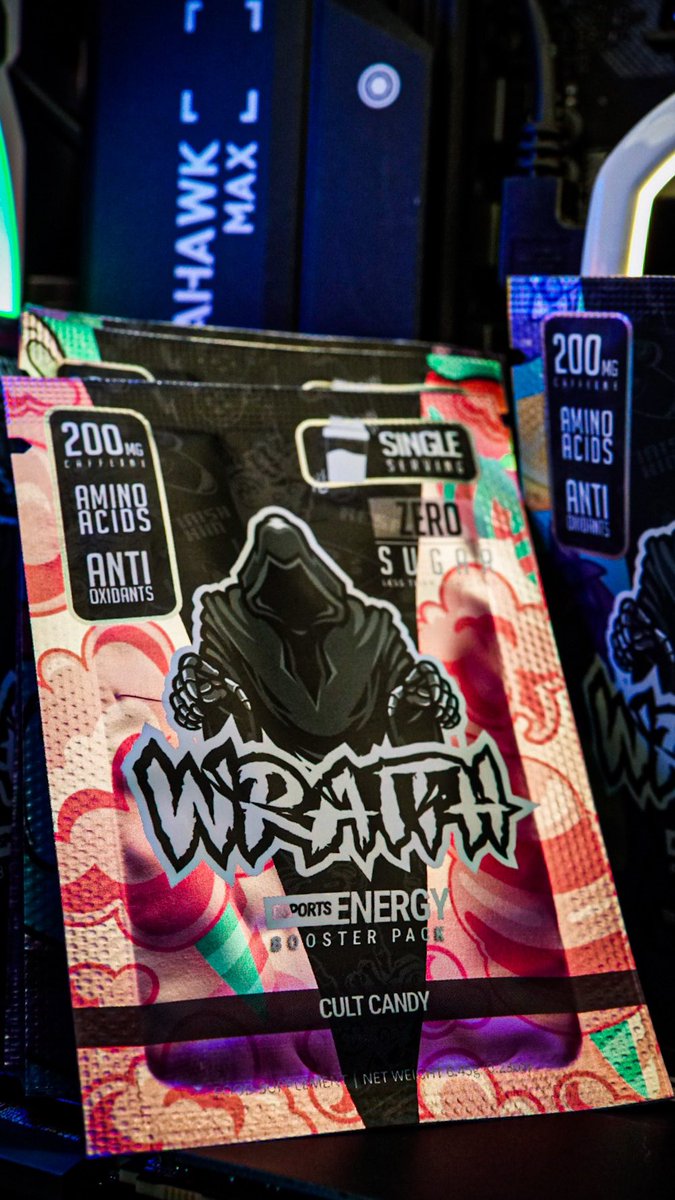 My <a href="/DrinkWraith/">Wraith Energy</a> starter pack came today. Dam the sachets are sexy. 🧃