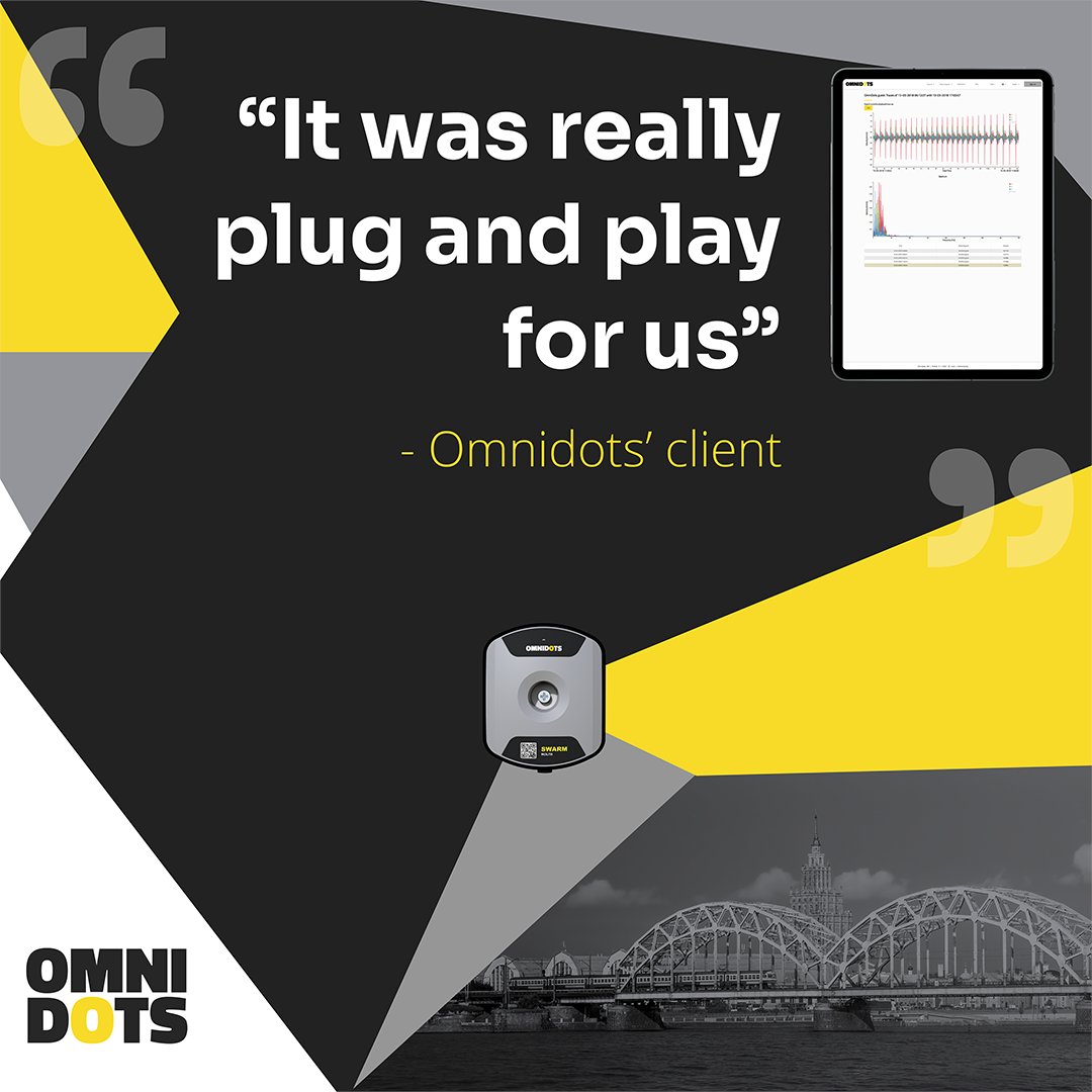 One of the main things our clients love about working with Omnidots is our products' ease of use. Bererix sums it up perfectly: "It was really 'plug and play' for us."

Read how Bererix used #Omnidots' #SWARM during a major #railway project: eu1.hubs.ly/H02Gxls0