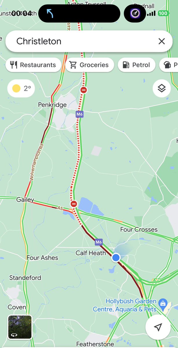 ukpotd's tweet photo. @HighwaysWMIDS @HighwaysWMIDS have the temporary traffic lights been removed in Penkridge or should we expect a repeat of the same chaos from last night? M6 j13 - 12 https://t.co/pvQrjzJkBo