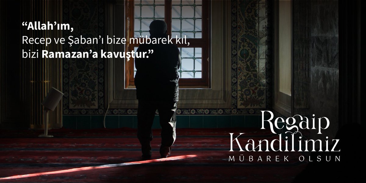 Tüm İslam aleminin Regaip Kandili mübarek olsun. Hayırlara vesile olsun inşaAllah 🤲🏻
#RegaipKandilimiz
#RegaibKandili 
#Kandil