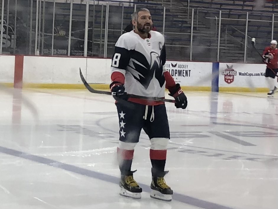 Tom Gulitti on X: Alex Ovechkin in the Capitals Stadium Series jersey,  pants, etc. before morning skate today  / X