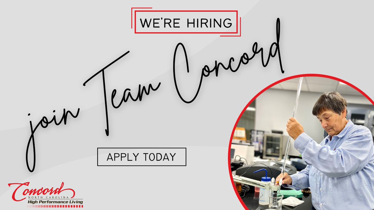 #TeamConcord is hiring! Check out our latest job openings and apply today 👉 lnkd.in/ev4zYprp

#LocalGovJobs #LocalGov #ApplyNow #ConcordNC