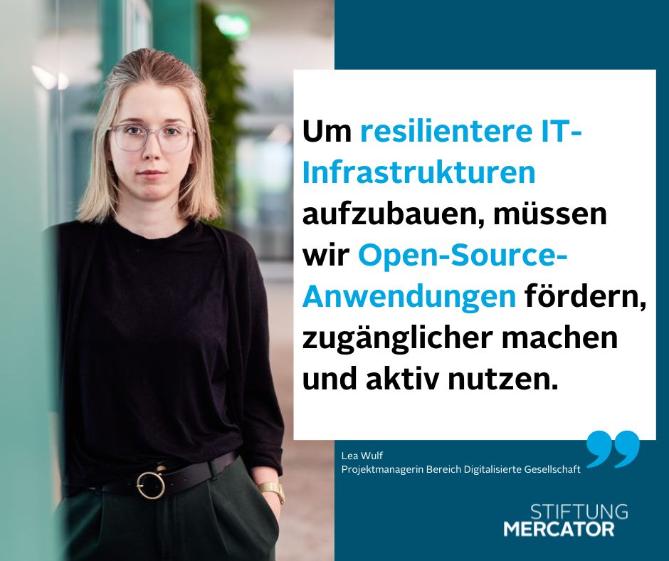Die #Microsoft365-Störung in dieser Woche hat einmal mehr gezeigt, wie abhängig Unternehmen und Organisationen von kommerziellen Software-Anbietern sind. Unsere Projektmanagerin <a href="/LeaWulf1/">Lea Wulf</a> sieht eine Lösung in nicht-profitorientierten Technologien: