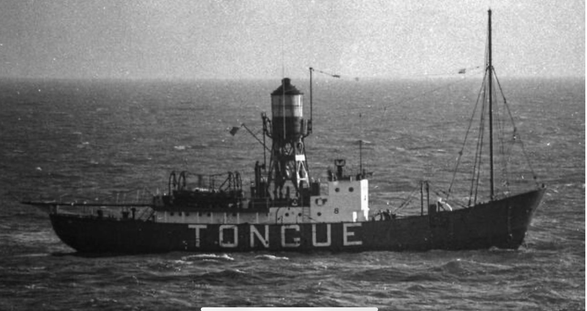 LV8 Tongue lightvessel 1977 before the days of automation and they were still manned #trinityhouse #lightship #lightvessel