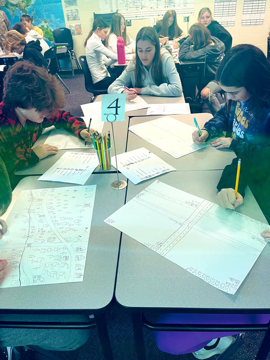 Shout out to <a href="/MrsJSullivant/">Jordin Sullivant</a> for modifying the urban game to fit our learning intention The modern connections and stress of rapid growth come to life! Love the discussions and reflection. <a href="/SVMSEagles/">SVMS Eagles</a>