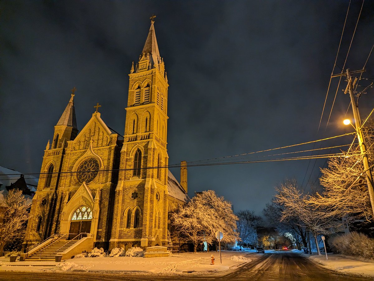 Late night drive after some snow❄️