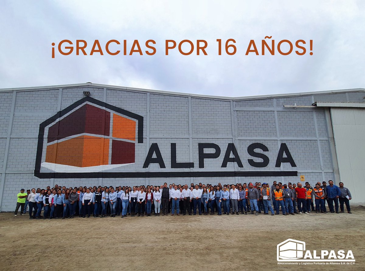 solbesja's tweet photo. A todos nuestros clientes y proveedores gracias por ser parte de nuestro crecimiento y consolidación en estos primeros 16 años.

A nuestros colaboradores en las distintas partes de México, gracias por formar parte de esta gran familia.

¡Sigamos creciendo juntos! 

#ALPASA https://t.co/ukZejzacuY