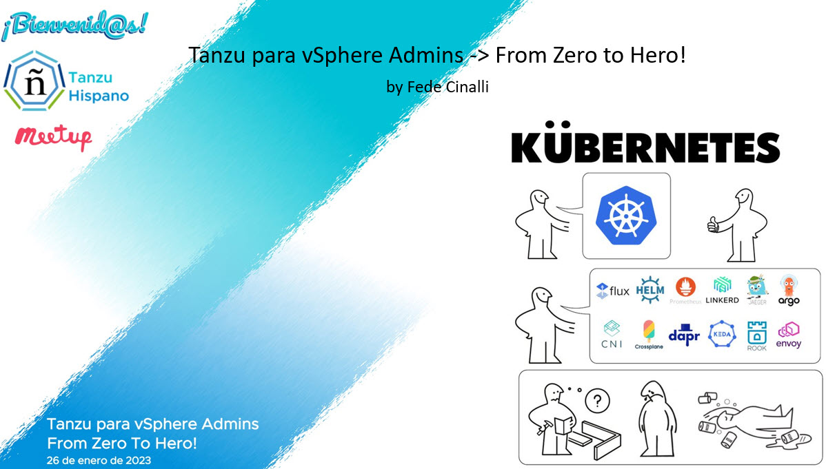 En 30' comenzamos 🙌🤟🦖

Tanzu para vSphere Admins 🎙️