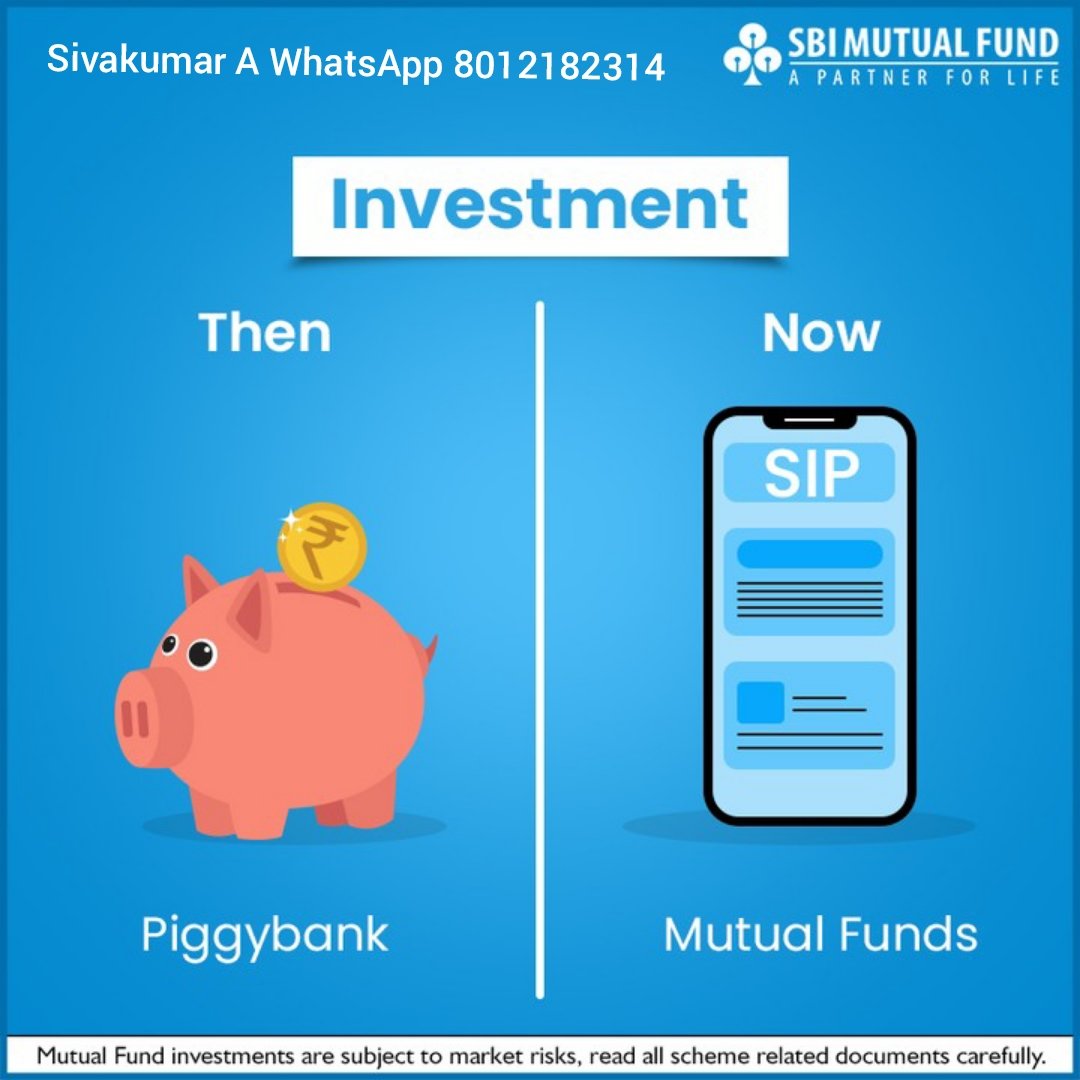 sivakumaral1981's tweet image. மாறிவரும் காலங்கள் சிறந்த எதிர்காலத்திற்கு வழிவகுக்கும். உண்டியலில் இருந்து பரஸ்பர நிதிகளில் சிறு தொகையை முதலீடு செய்யும் மாற்றத்தை வரவேற்போம். இந்த சிறந்த கற்றல் மற்றும் சிறிய முதலீட்டு வாய்ப்பை பாராட்டுவோம்! முதலீட்டு உதவிக்கு வாட்ஸ்அப் 8012182314 #SIP #mfsip #mutualfunds