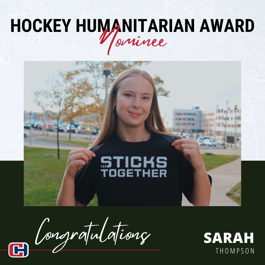 Congrats, Sarah, on your nomination! 

Sarah's passion for hockey shows in her project, Sticks Together, which aims to give children in underprivileged communities the opportunity to learn &amp; play hockey. In May, she'll embark on her 2nd trip, this year heading to South Africa!