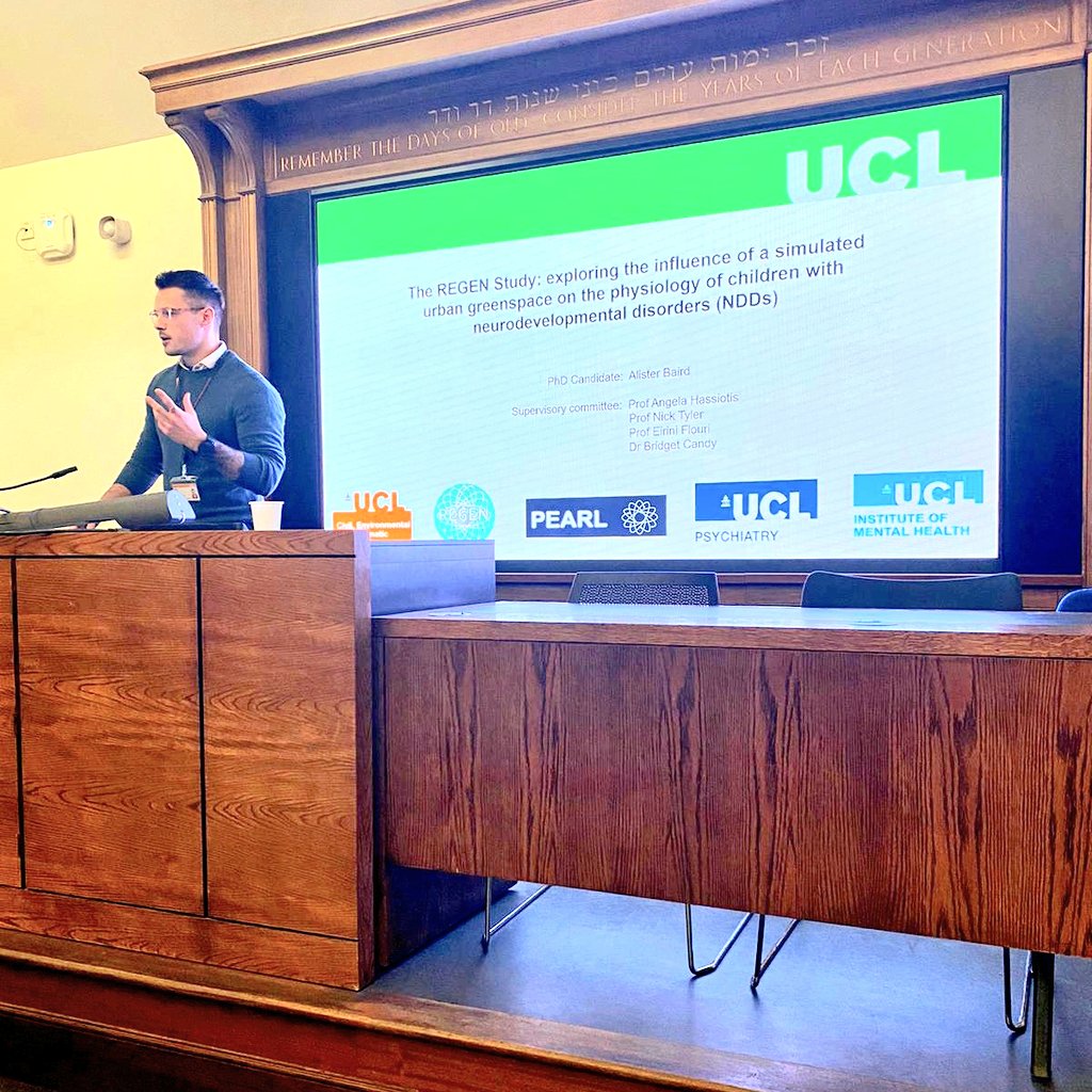 *shameless self promo* 
Amazing to be a part of the UCL CYP MH <a href="/UCLMentalHealth/">UCL Institute of Mental Health</a> event yesterday, an amazing array of work highlighted. Keep an eye out as we'll be (trying) to publish the experimental phase of my PhD soon. 👀🤸‍♂️🏡🌲<a href="/REGEN_Study/">The REGEN Study</a>