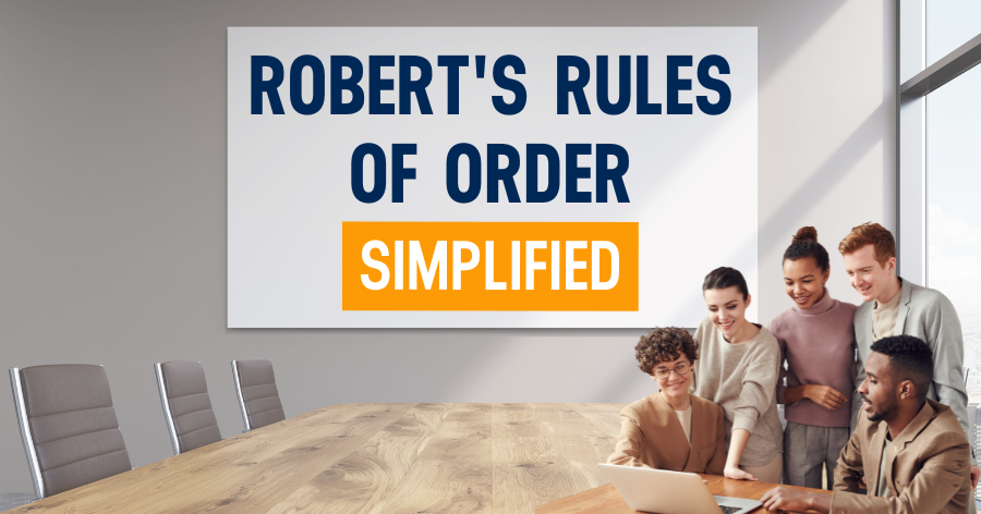 Discover a comprehensive framework, the Robert’s Rules Of Order, which may help your organization to conduct meetings in an organized, fair, and non-threatening manner.

Download your free cheatsheet now: bit.ly/3PAJ41z 

#meeting #success #board