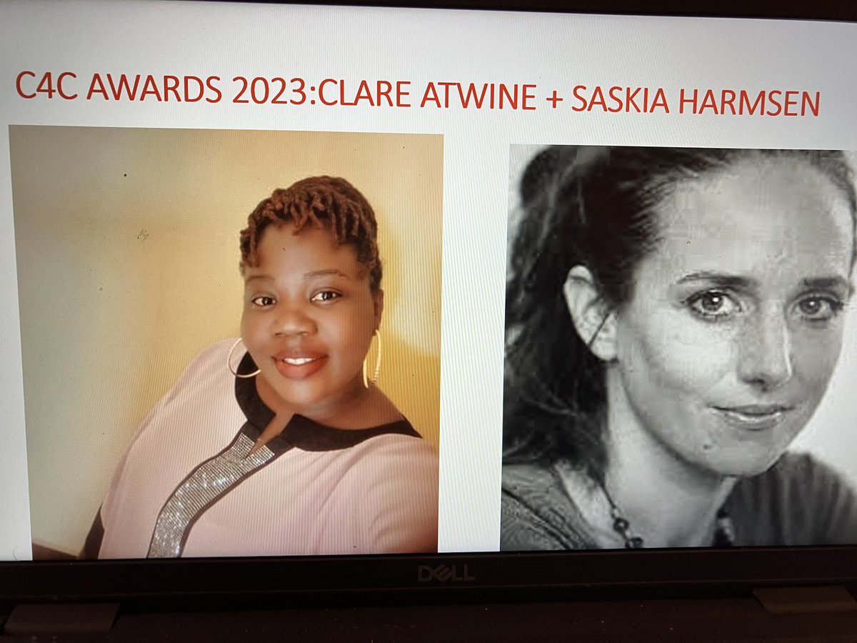 Many congratulations to @ClareAtwine + @saskiaharmsen from @ceforduganda + @Oxfam for winning prestigious @Charter4Change annual awards at #C4Cannualmeeting for their tireless + heroic contributions beyond call of duty to driving forward C4C + cause of #localisation for so long