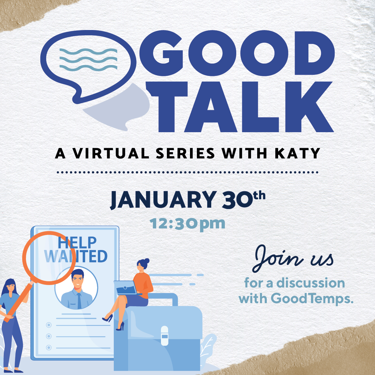 Join us this upcoming Monday for our next GoodTalk with our CEO, @KatyGaulStigge  and the Goodwill GoodTemps team! 
us02web.zoom.us/webinar/regist…

#GoodTalk #GoodTemps #MoreThanThrift #GoodwillNYNJ