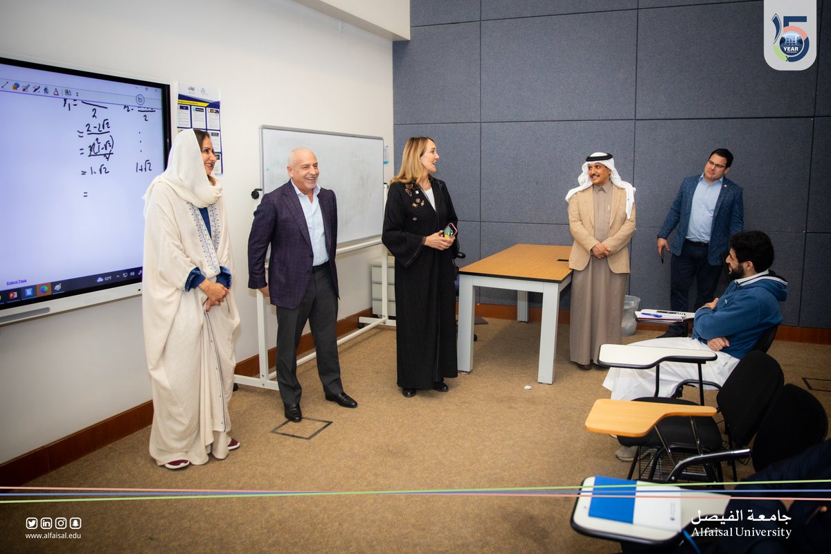 Alfaisaluniv's tweet photo. The showcase was executed in collaboration with our College of Engineering which works on developing its students' skills and understanding of the commercial aspect of electric car production. Canoo Chairman Mr. Tony Aquila and President Josette Sheeran attended the event. https://t.co/T8kNK7ZKGx