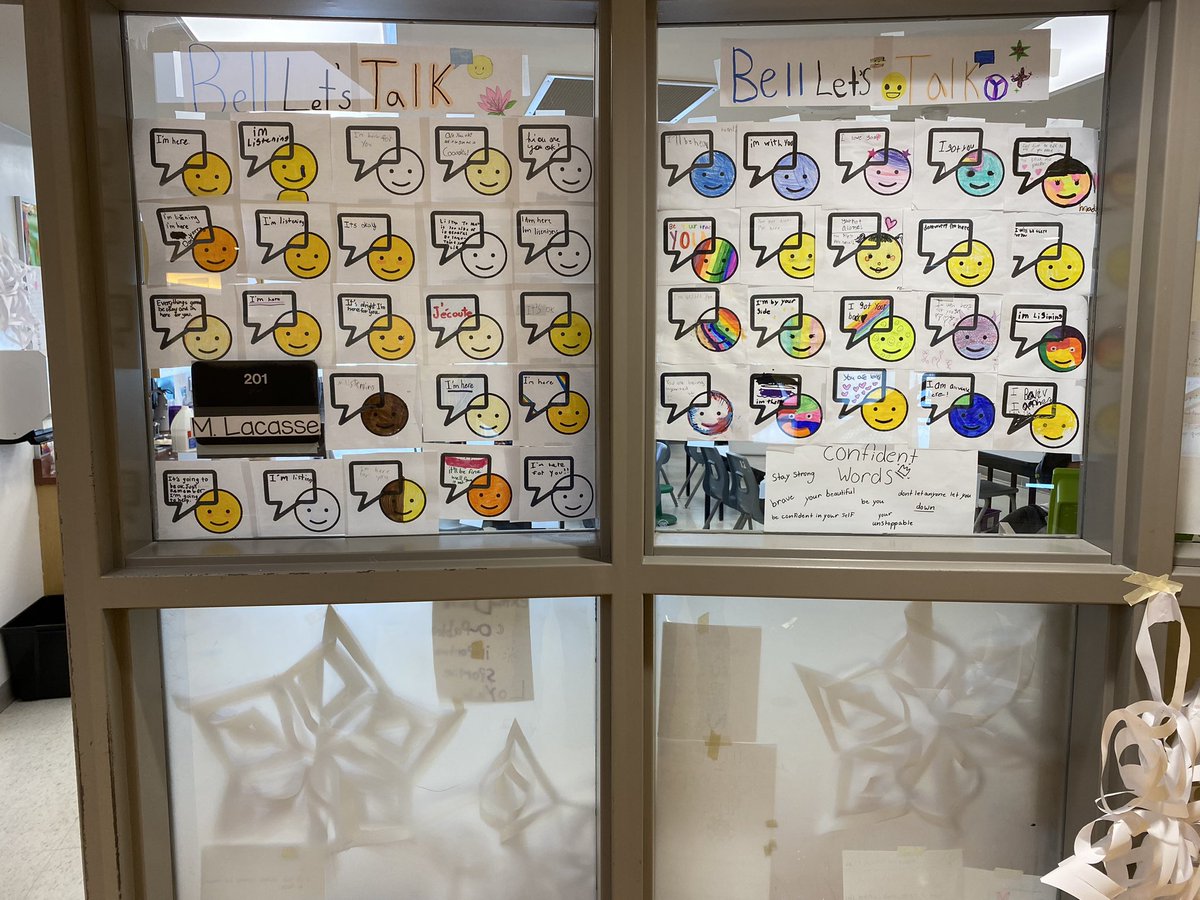 Our Junior students participated in some powerful mental health activities yesterday for #BellLetsTalk <a href="/OCDSB/">OCDSB</a>