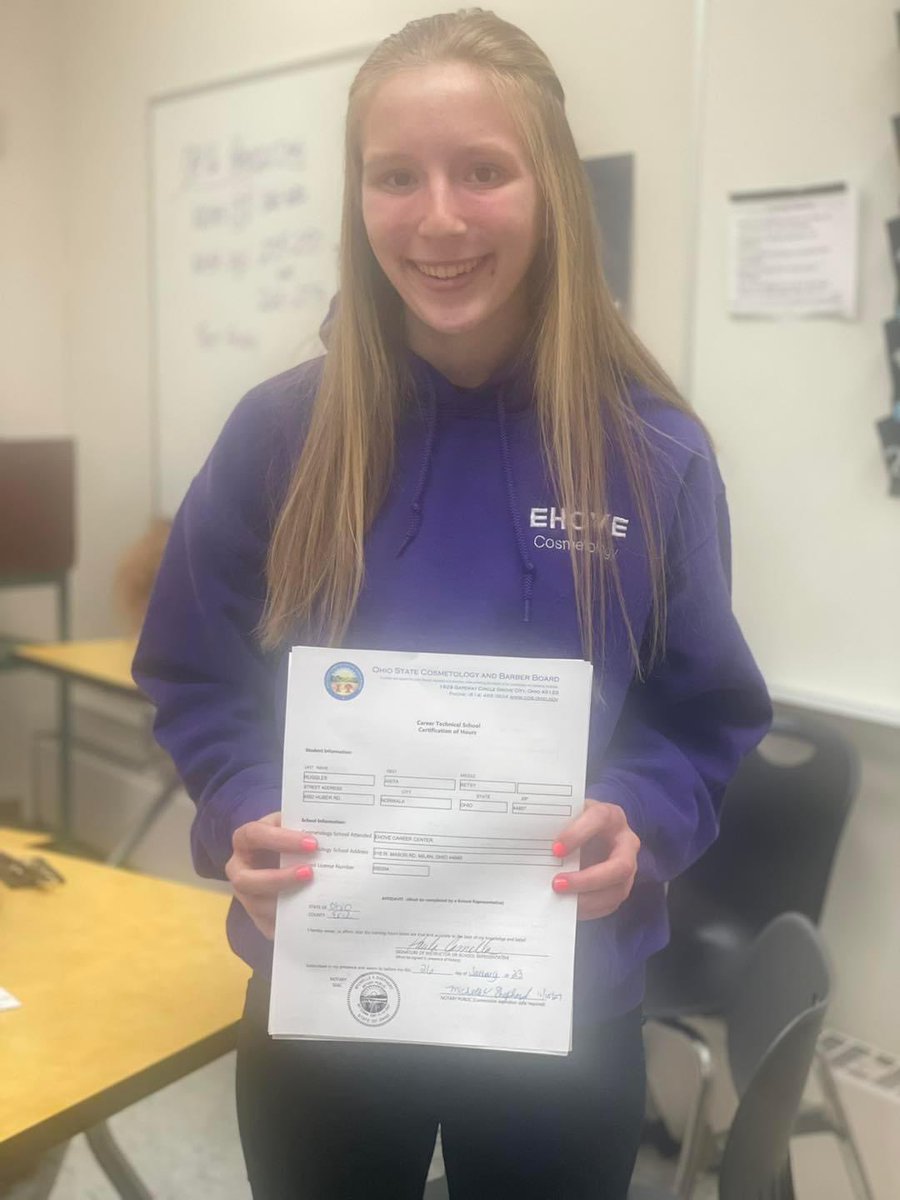 EHOVEcos's tweet photo. CONGRATULATIONS 🎉 
Bella and Anita applied for their state-board test today. Wishing you guys nothing but the best girls ! 💜🥳🤩
#EHOVEvips #STATEBOARD https://t.co/w3LMVi6gcY