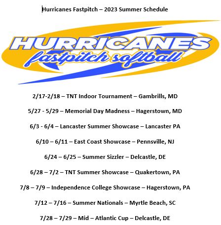 Our Summer Schedule is out! Coaches, come watch an amazing group of girls this summer!