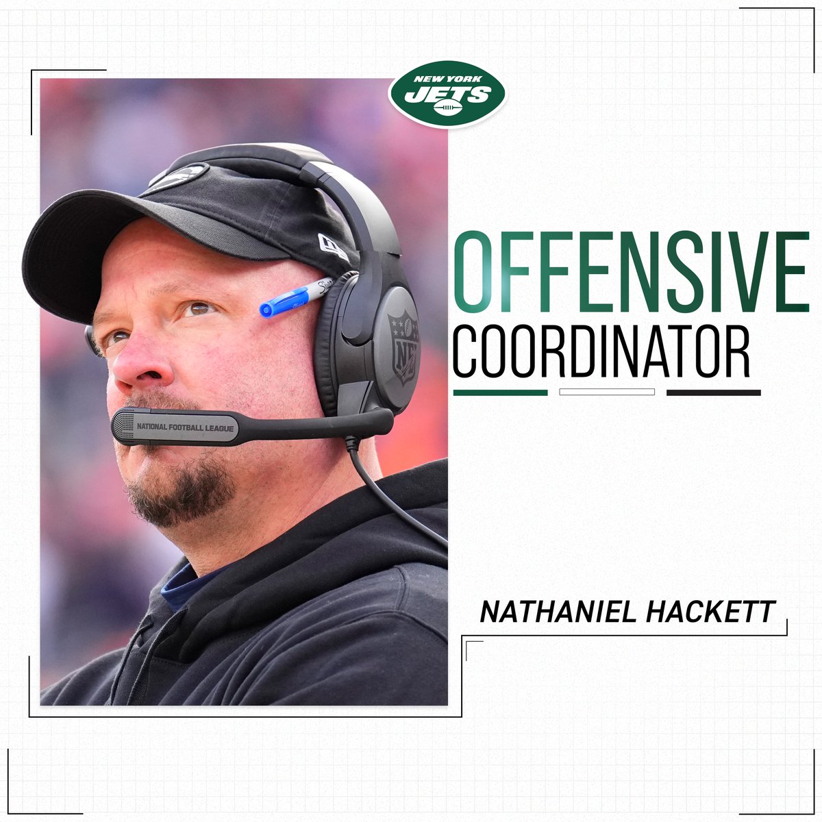 We've hired Nathaniel Hackett as our offensive coordinator.

📰 nyj.social/3XF0IVb