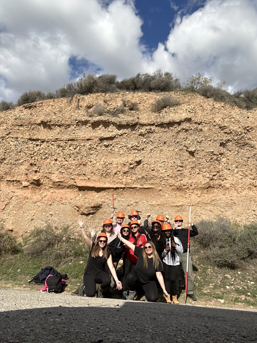 Our Physical Geography team spent the first few days of #rhulnerja along the coast at Rio de la Miel looking at how we can use modern processes to help us interpret past environmental and climatic change from the sediments 🔨🪨 #rhulgeography #choosegeography #Fieldwork
