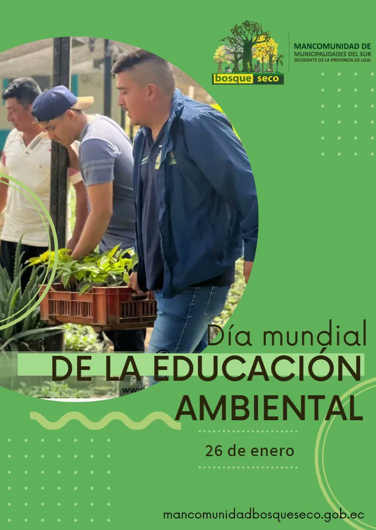 MBosqueSeco's tweet photo. #DíaMundialEducaciónAmbiental | Todos los años se celebra el 26 de enero el Día Mundial de la Educación Ambiental, una fecha que busca sensibilizar a las personas sobre la problemática ambiental. 

#CuidemoselPlaneta https://t.co/mhiJ13AsUW