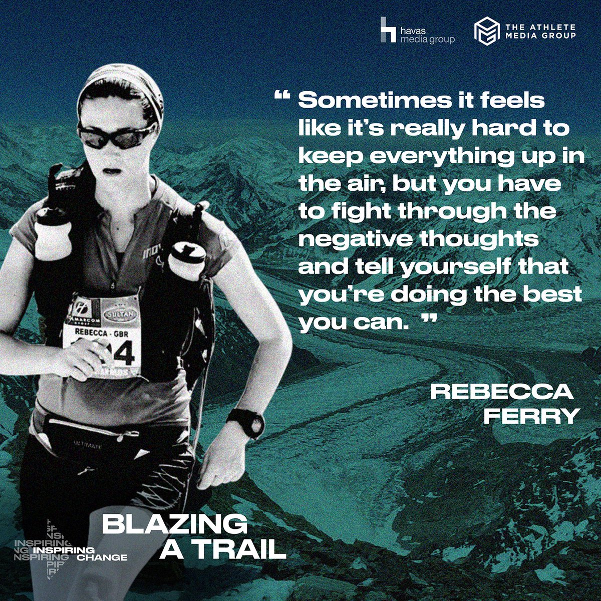 For the final #InspiringChange session (powered by @AthleteMediaGrp), we spoke with Rebecca Ferry, an #ultraendurance athlete & #mountaineer, who spoke about the importance of mental & emotional fortitude, exotic running locations (#Everest!) & her lifelong thirst for learning.