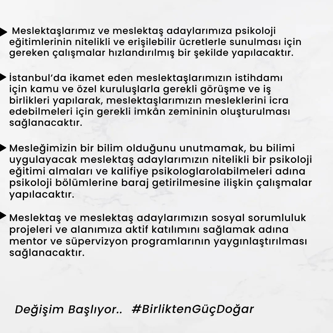 29 Ocak'ta gerçekleştirilecek olan Türk Psikologlar Derneği şube seçimlerinde İstanbul Şubesi yönetim kurulu aday listemizi sizlerle paylaşma heyecanını yaşıyoruz.

#degisimbasliyor #isttpd #istpd #tpdsecim #birliktengucdogar #tpdistanbul #psikoloji