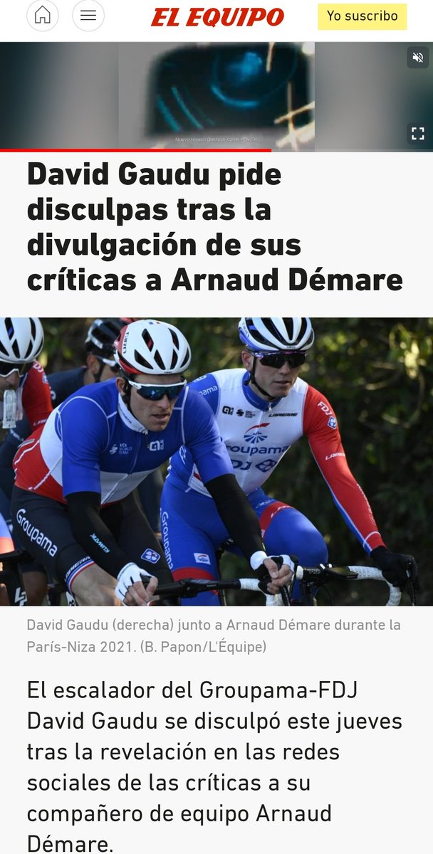mikeilundain's tweet photo. ¿Guerra civil en la FDJ?
Madiot estará contento, creo que se le escucha gritar a Gaudu desde mi casa.

Por cierto, me encanta que Google traduzca hasta L'Equip 🤣🤣🤣 https://t.co/qx0QoM2T7I