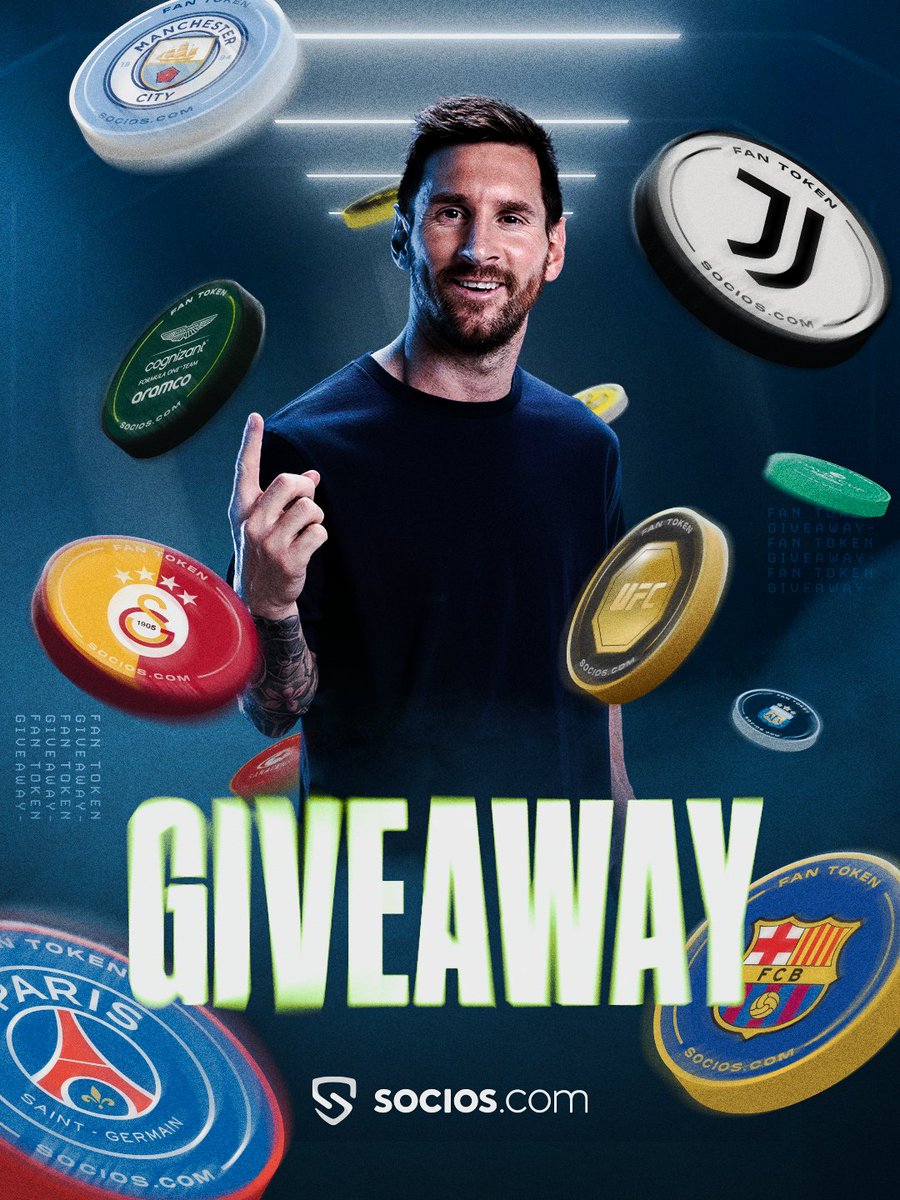 We’re celebrating the launch of the new look Fan Tokens with a giveaway! 🙌

To Enter:

📲 Follow
🔁 Retweet
📝 Name your favourite team

👉 10 winners drawn at random on 30/01

#BeMoreThanAFan