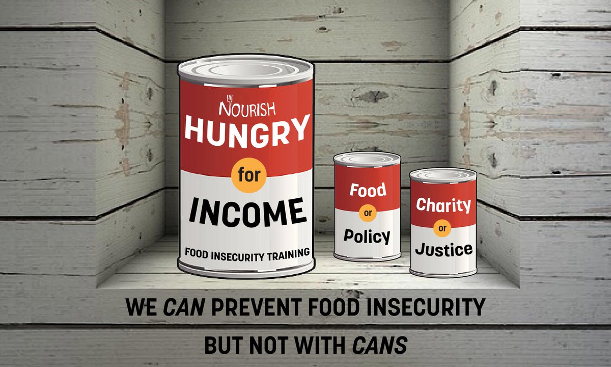 Hungry for Income, our Food Insecurity Training, is back! 

Are you ready to transform your understanding of #foodinsecurity?

Register now for the 8 session series, held on Zoom on Monday evenings, Feb 13th - April 3rd, 6:30PM-7:30PM: nourishproject.ca/hungry-income-…
