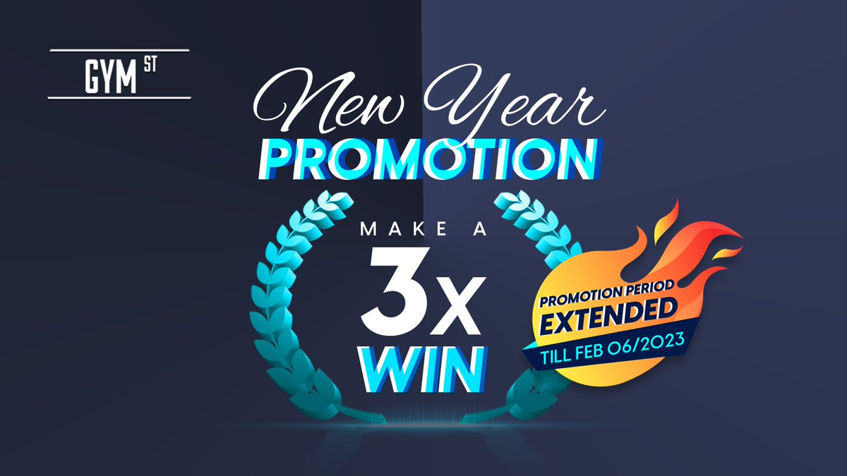 With our New Year Promotion we created a 3x WIN, so NOW IS YOUR PERFECT CHANCE:

🥇 Save up to 60% and increase your ROI 🚀

🥈 Earn a commission from EVERYONE who joins after you 📈

🥉 Profit from our BUY&amp;BURN Mechanism 🔥

#BSC #GYMNET #DEFI #NFTs #cryptocurrency #metaverse