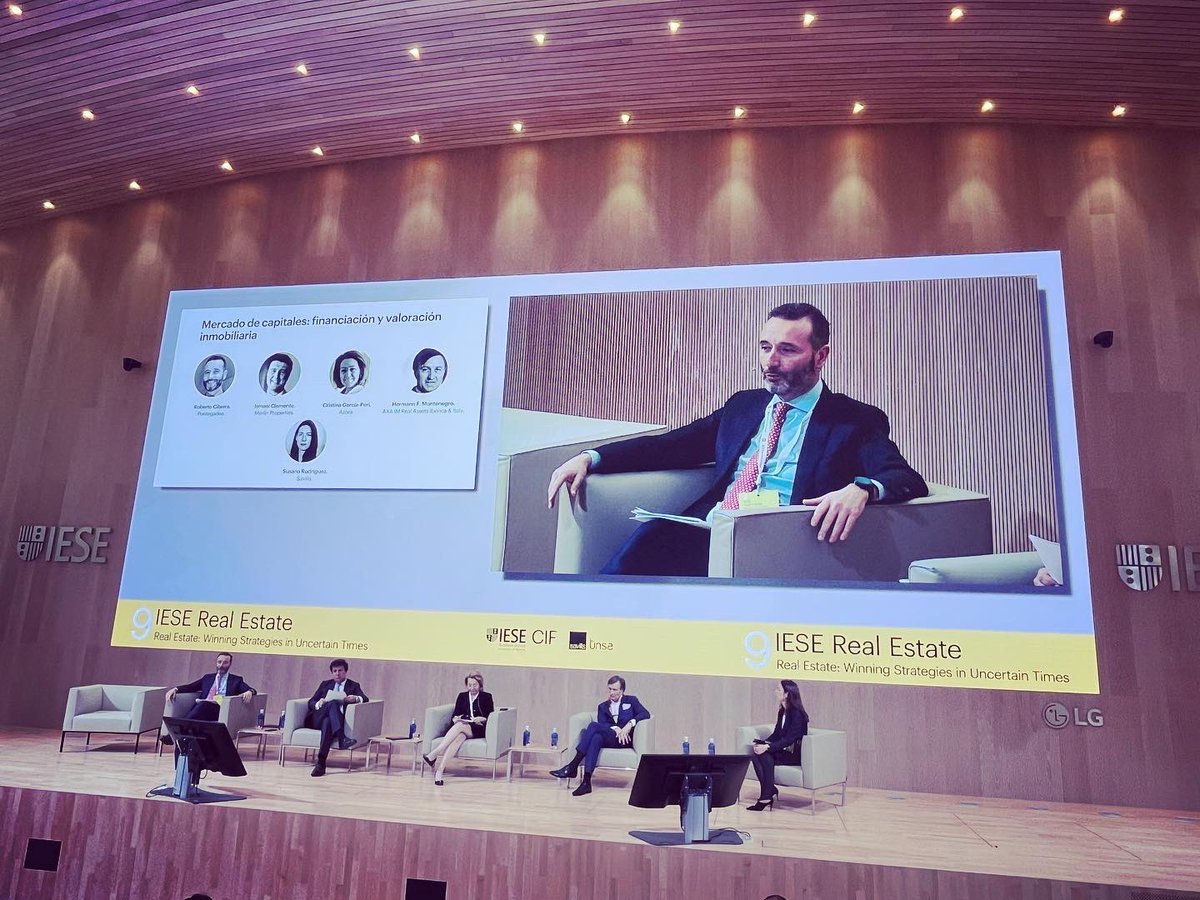 Acabamos con una súper ponencia liderada por <a href="/SusanaRdgz/">Susana Rodríguez</a> de <a href="/Savills_es/">Savills España</a> sobre mercado de capitales