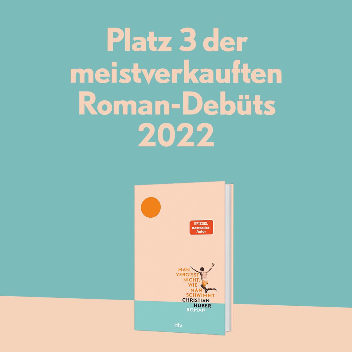 Von ALLEN Romanen (hc), die 2022 in Deutschland erschienen sind, ist mein Buch „Man vergisst nicht, wie man schwimmt" der dritterfolgreichste Debüt-Roman. Von ALLEN! Komplett irre. Danke!!
Von den Deutschsprachigen ist es sogar auf Platz 2!
Ich trink jetzt vielleicht nen Sekt.
🧡