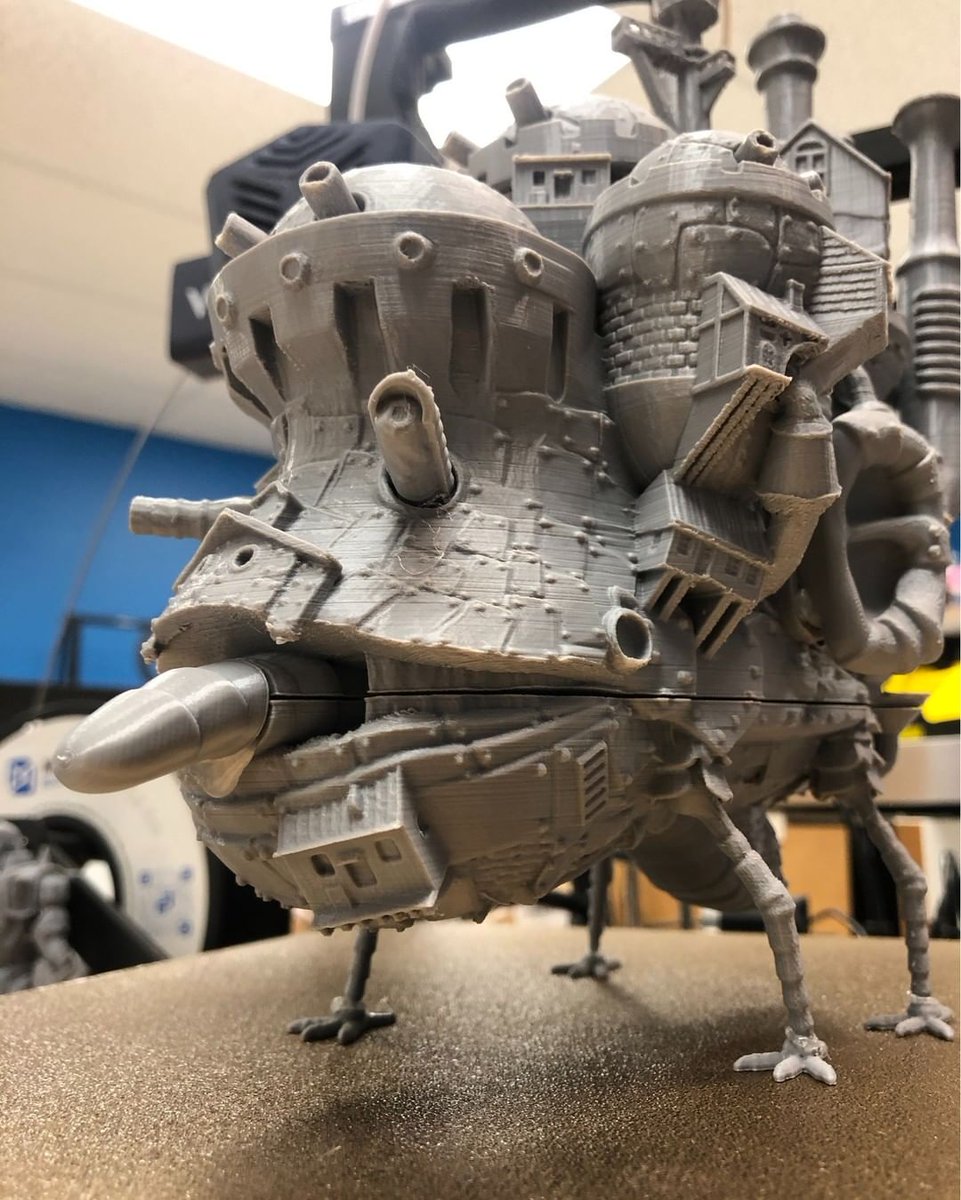 mech_solutions's tweet image. Printed out Howl&apos;s moving castle from the Studio Ghibli film! The print itself is so incredibly detailed that we were surprised there wasn&apos;t any failures that had occurred 😲🔥

#3dprinting #3dprint #3dmodeling