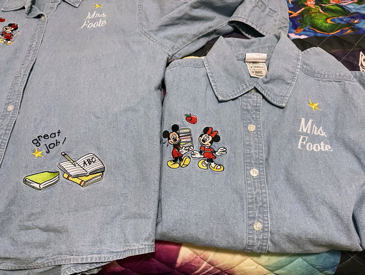 MrsFoote's tweet photo. Please retweet so that I can find another Mrs. Foote who is a teacher.  I want to give her my Disney shirts now that I have retired! 
These are too cute to throw away.
PLEASE RETWEET https://t.co/Pe8TxoCipp