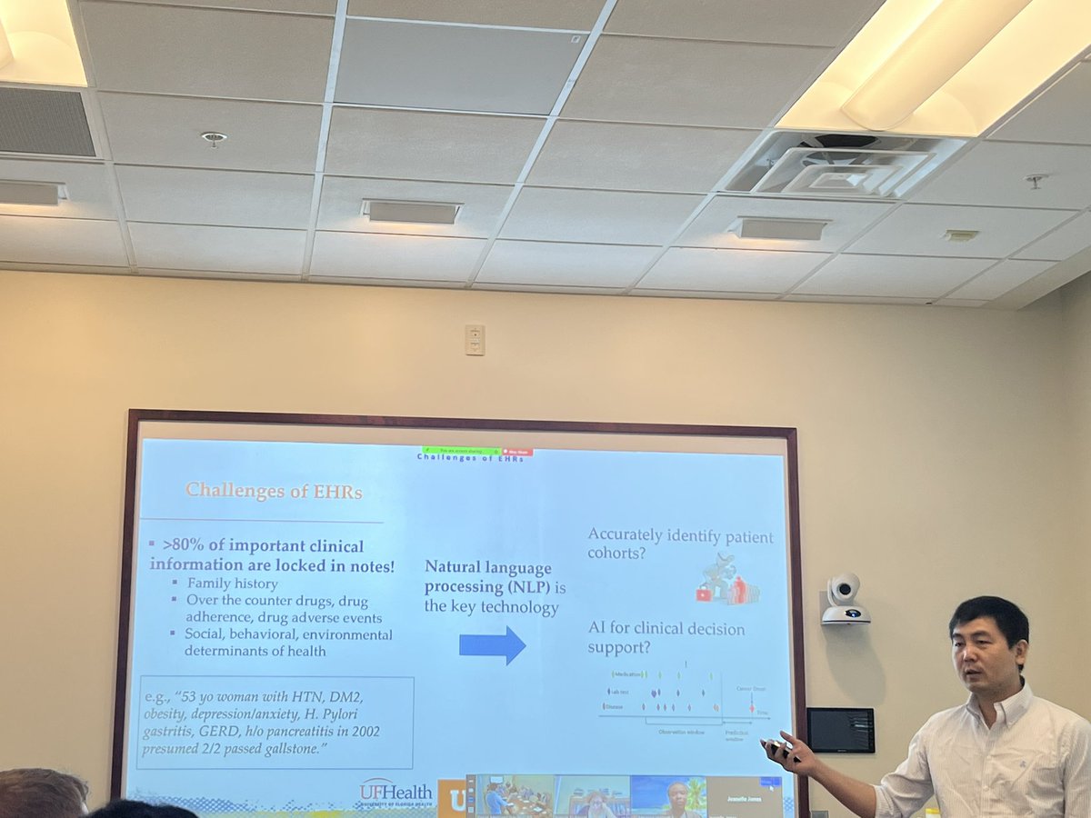 latinoactivist's tweet photo. Great discussion led by Dr. Jiang Bian @ColumbiaSIG #HISTP on using real-world data and AI to address #healthdisparities and advance #healthequity #naturallanguageprocessing #interventionmodeling https://t.co/iy7PJK1s9P