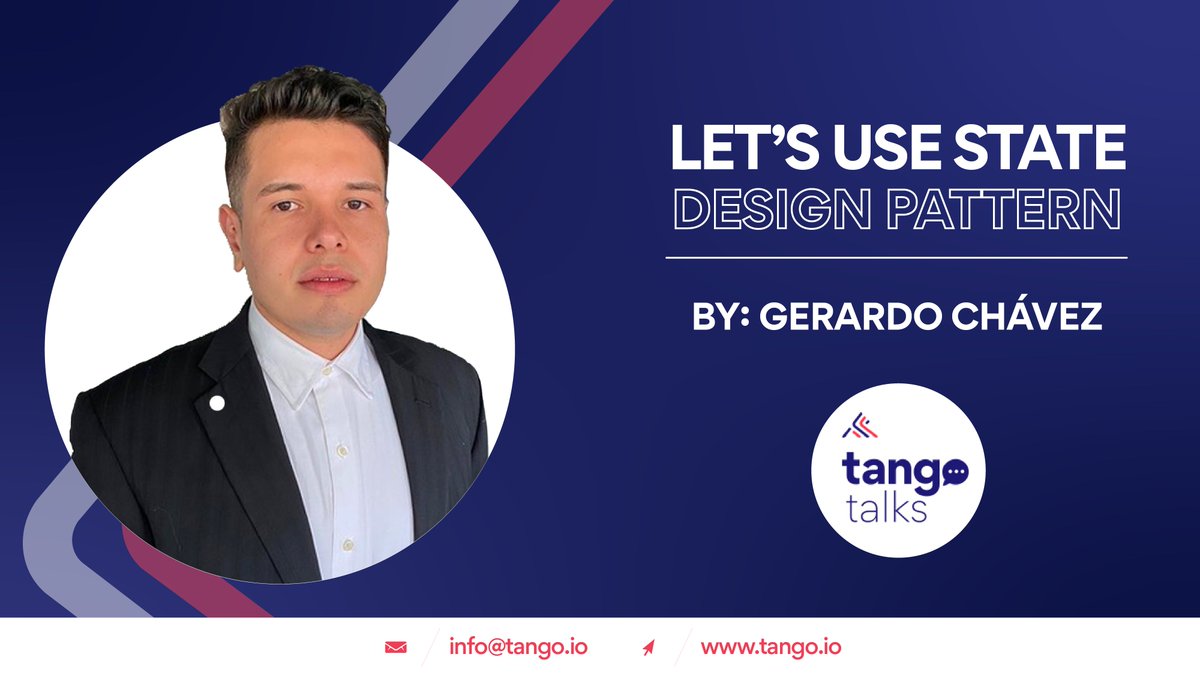 tango_io's tweet image. Learn from the experts at Tango and make your software engineering skills stand out 💡 🤓 Watch the video now for valuable tips on State Design Patterns 🔥 #TangoTalks #StateDesignPatterns #SoftwareEngineeringTips 🔥🔥🔥 loom.ly/gIeWojQ